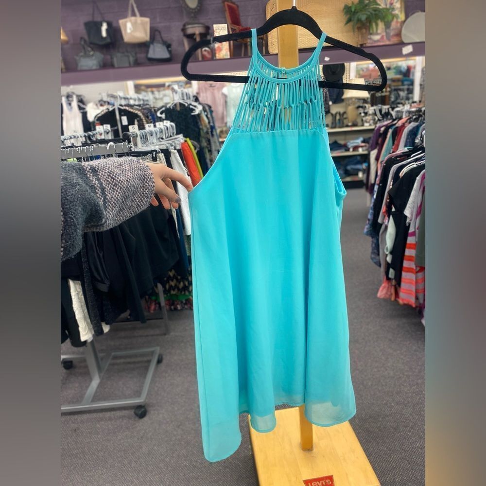 🛍️  Ladies Lg Teal Sun Dress